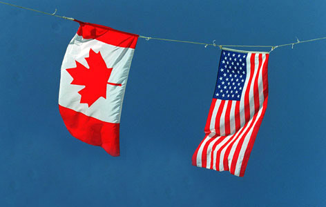 Canada-US Flags