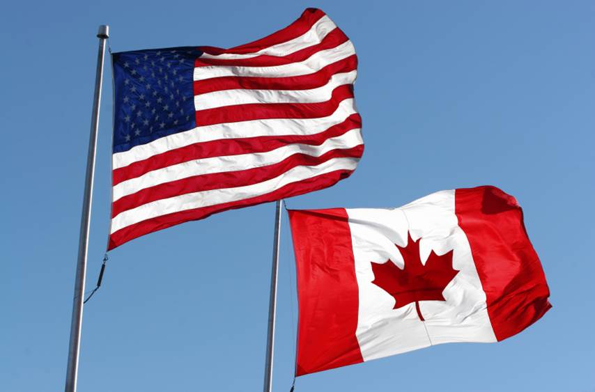 Canada-US Flags